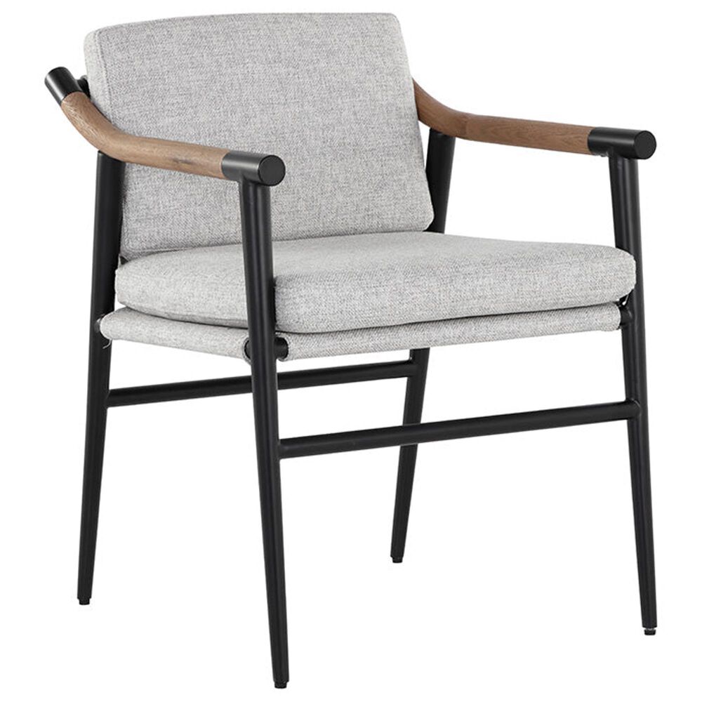 37B Meadow Dining Arm Chair in Matte Black, , large