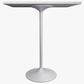 Leisuremod LeisureMod Verve Collection Modern Bar Height Table White Base with 36 Square Marbleized White Laminated  Top, , large