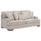 Ashley High Profile Stationary Sofa and Loveseat Set in Taupe, , large