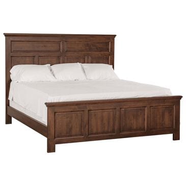 Archbold Furniture Heritage Estate King Panel Bed in Brown Mahogany, , large
