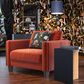 37B Chair in Burnt Orange Velvet, , large