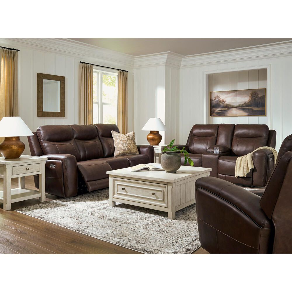 Ashley Gravier Power Reclining Sofa with Adjustable Headrest in Cordova, , large
