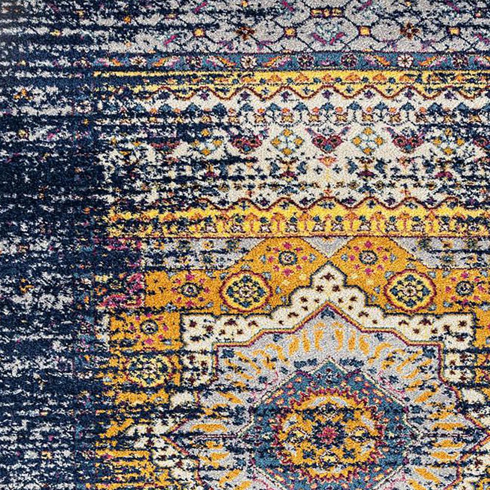 Amer Rugs Manhattan 2' x 3' Navy and Orange Area Rug NFM