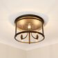 Golden Lighting Payton 3-Light Flush Mount in Rubbed Bronze, , large