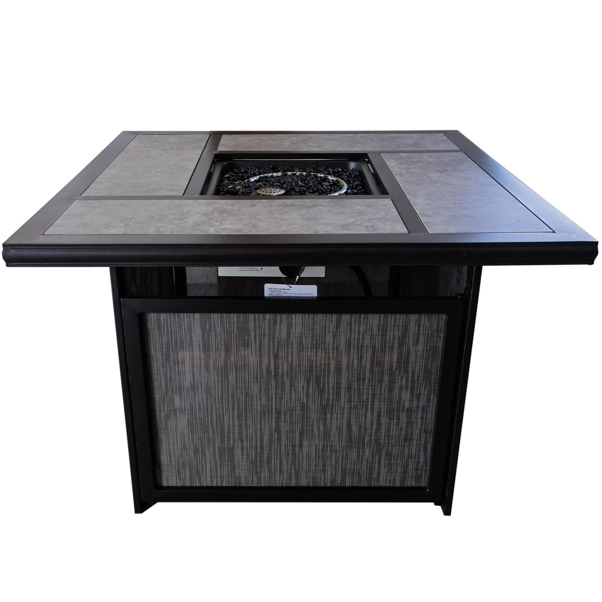 GatherCraft Franklin 5-Piece Firepit Chat Set in Gray