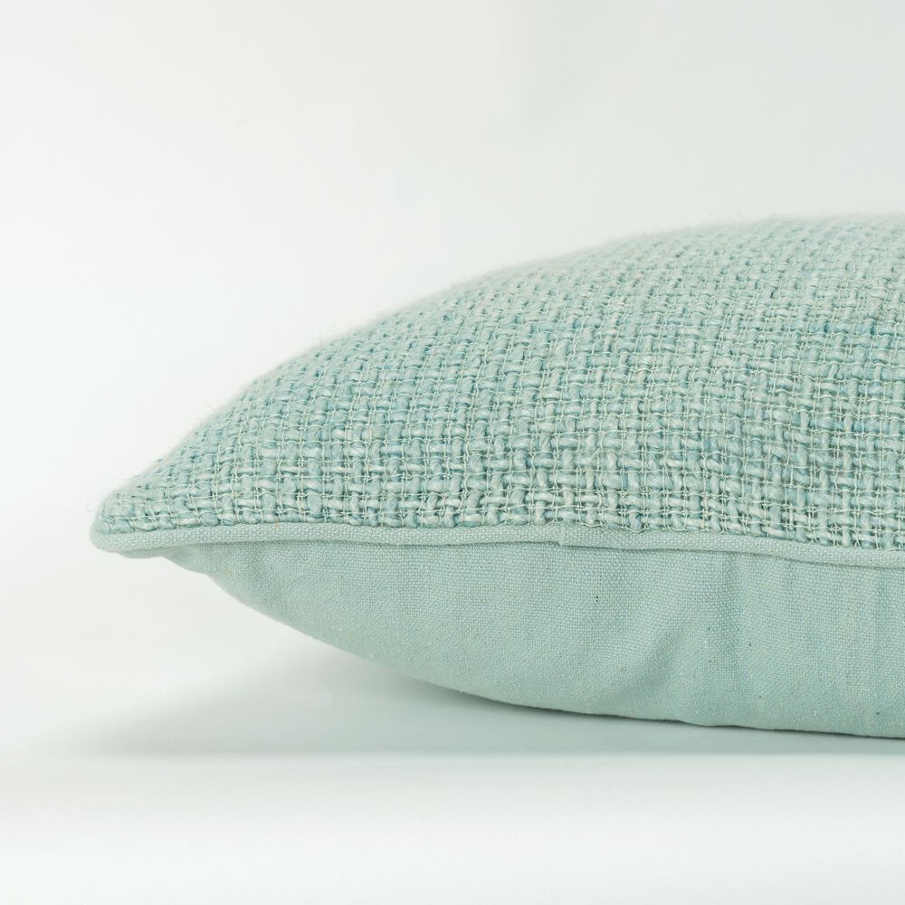 Rizzy Home Solid 20&quot; Down Filled Pillow in Teal, , large