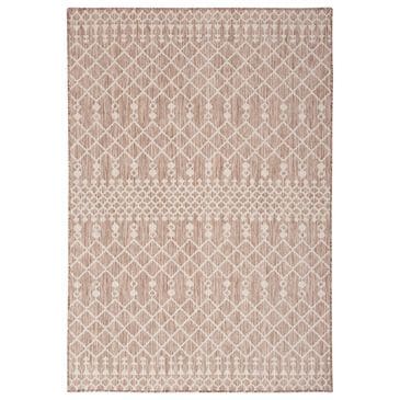 Nourison Positano Southwestern Beige 4" x 6" Indoor/Outdoor Area Rug, , large