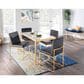 Lumisource Fuji Side Chair with Black Cushion in Gold (Set of 2), , large
