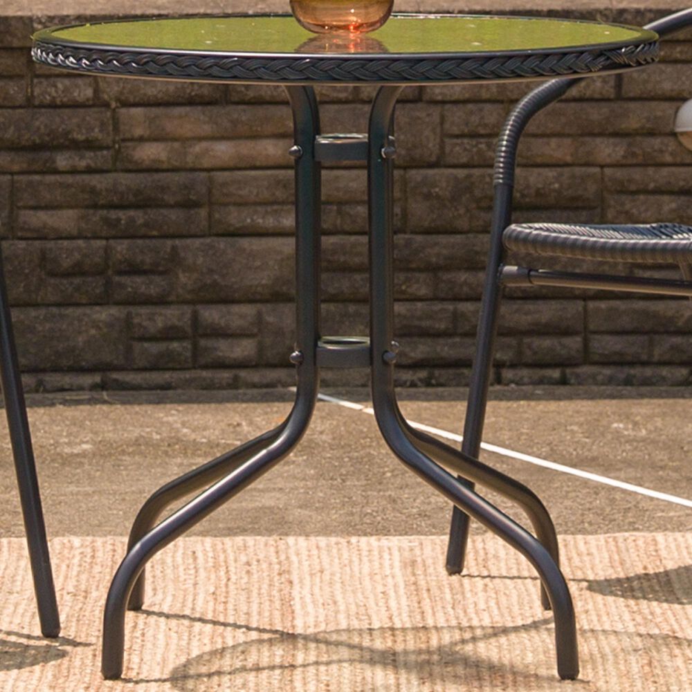 Flash Furniture 28" Round Table in Black, , large