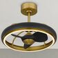 Cal Lighting Arroyo Ceiling Fan with Light in Antique Brass and Black, , large