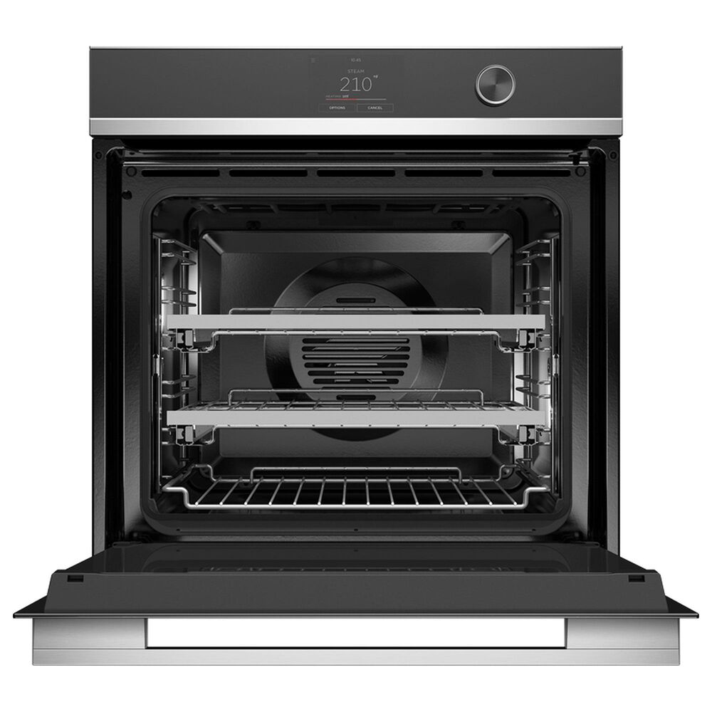 Fisher &amp; Paykel 24 Single Electric Wall Oven with 23-Function and Convection in Black and Stainless Steel, , large