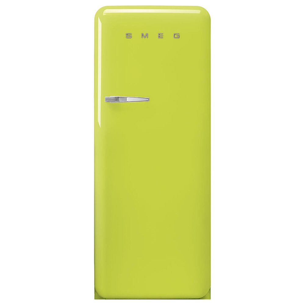SMEG 9.92 Cu. Ft. Freestanding Compact Refrigerator with Right Handle in Lime Green, , large