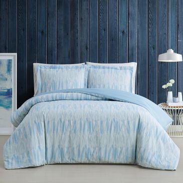 Pem America Trevor 3-Piece King Duvet Set in Blue and White, , large