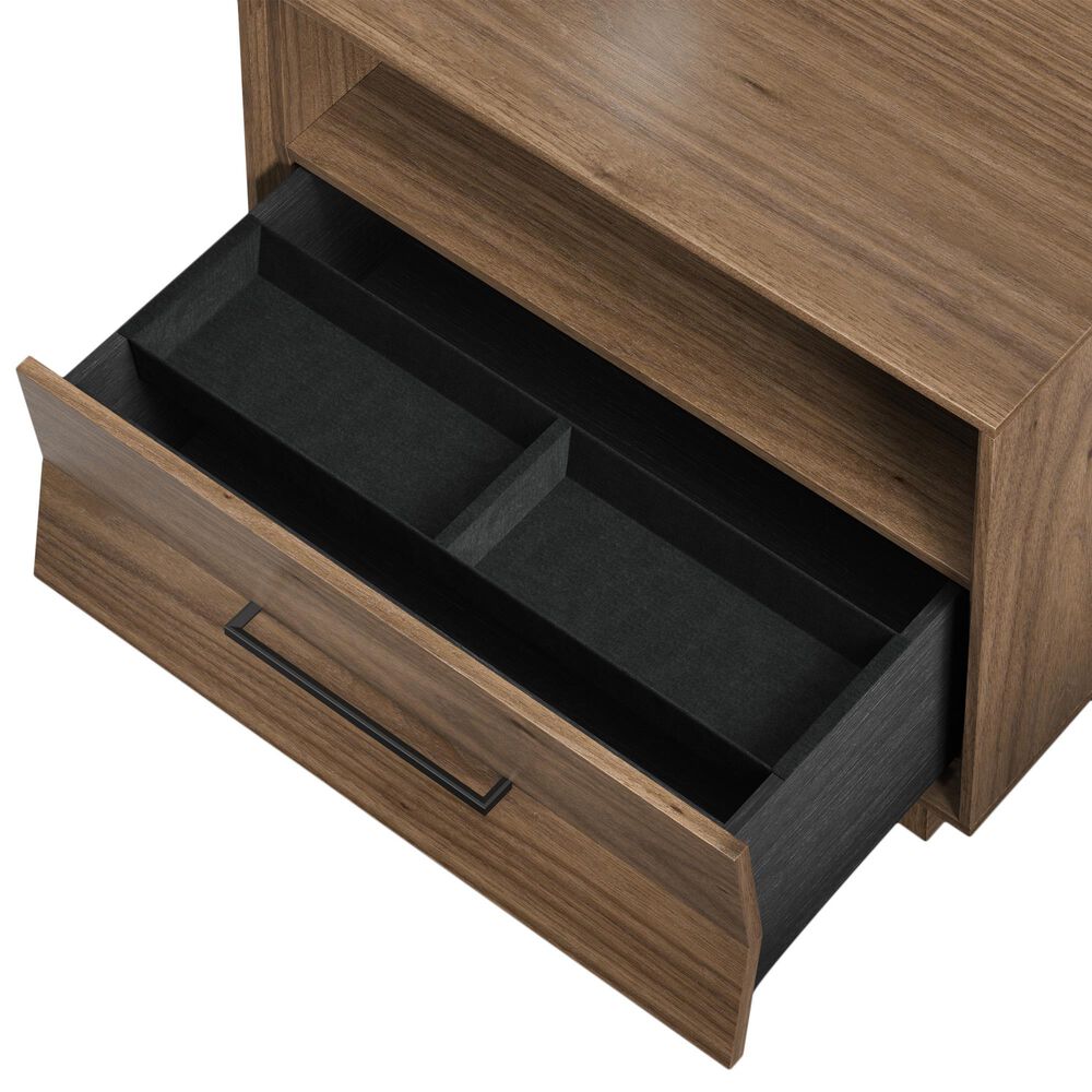 BDI Kava King Platform Bed and Two Nightstands in Natural Walnut, , large