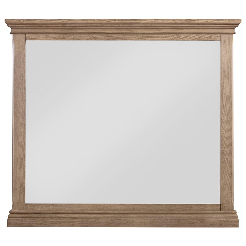 Riva Ridge Oxford 6-Drawer Dresser with Mirror in Tan, , large