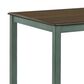 Furniture of America Jamal 5-Piece Counter Height Dining Set in Oak/Antique Green, , large