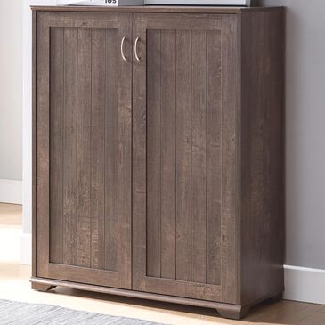 Furniture of America Bryan 5-Shelf Shoe Cabinet in Walnut Oak, , large