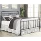 Pacific Landing Livingston Metal King Bed in Dark Bronze, , large