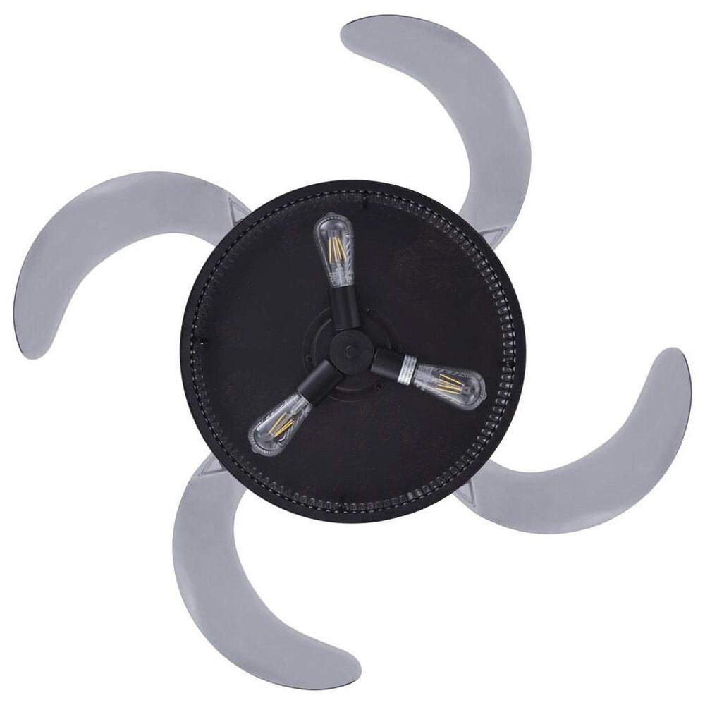 Beacon Lighting Corbelle 48&quot; Retractable Blade with Smoke Blades Ceiling Fan in Antique Black, , large