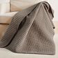 Levtex Velvet Stitch 50" x 60" Quilted Throw in Cocoa, , large