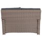 Serenity Saint Tropez Stationary Outdoor Loveseat in Rumba Marine and Stone, , large