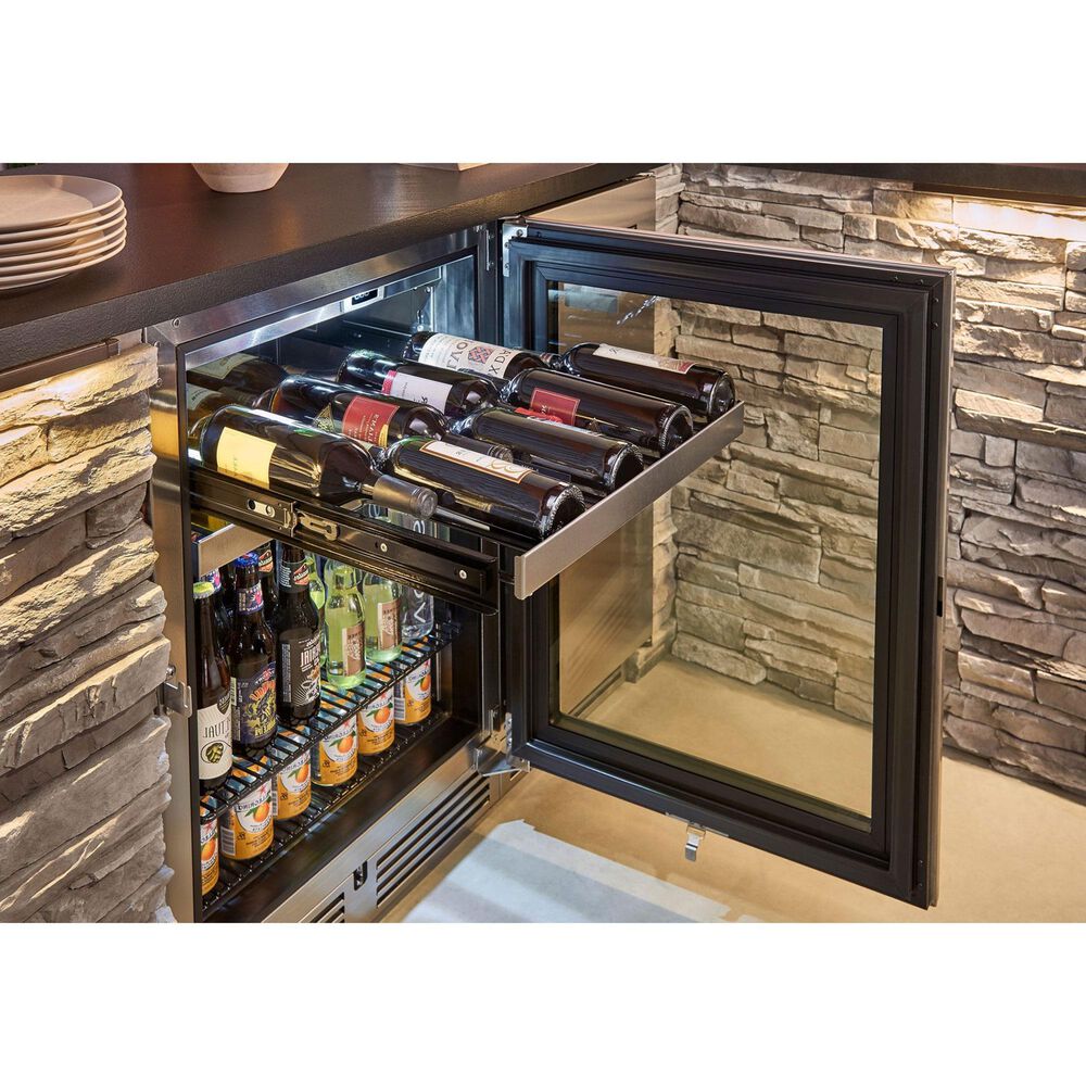 Perlick Signature 5.2 Cu. Ft. Outdoor Beverage Center with Right Hinge Glass Door in Stainless Steel, , large