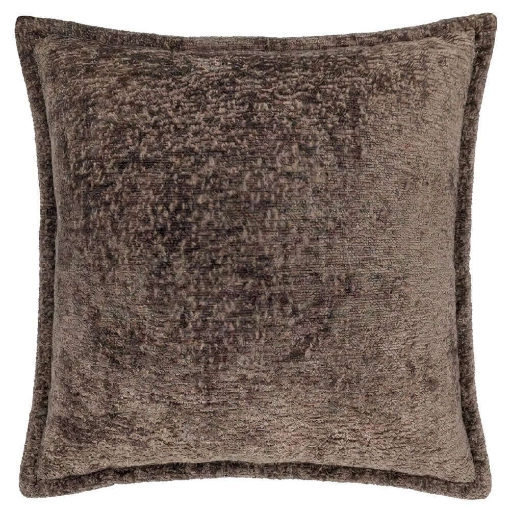 Chanasaya 20" Square Textured Shimmer Throw Pillow in Yellow, , large