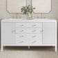 James Martin Vanities Myrrin 60" Double Vanity in Bright White with 3 cm White Zeus Quartz Top, , large