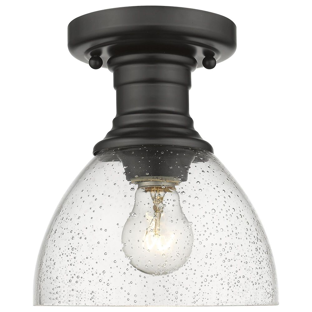 Golden Lighting Hines Semi-Flush in Matte Black, , large