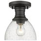 Golden Lighting Hines Semi-Flush in Matte Black, , large