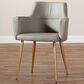 Baxton Studio Martine Dining Chair in Beige/Gold, , large