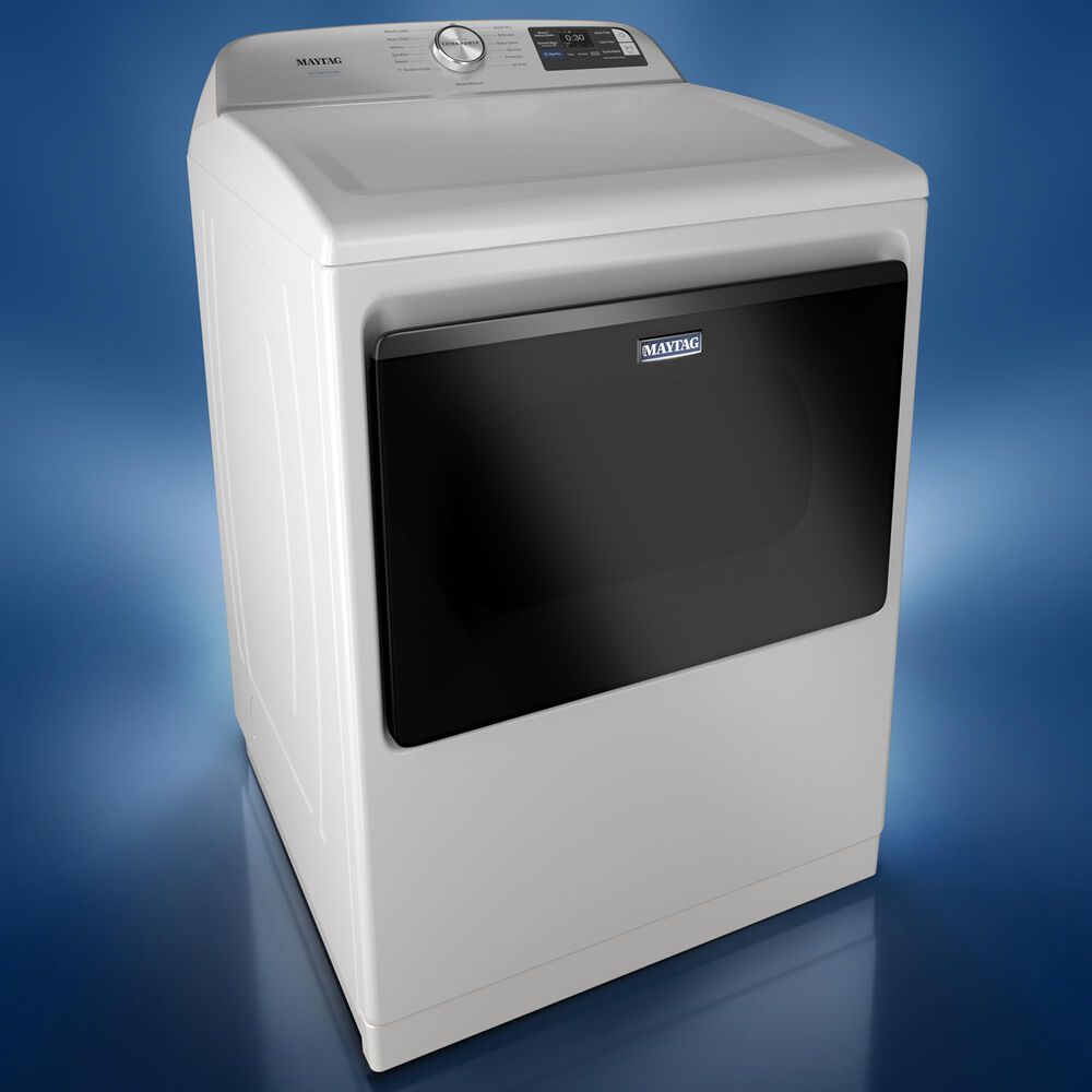 Maytag 7.4 Cu Ft. Smart Front Load Electric Dryer with Pet Pro Option in White, , large