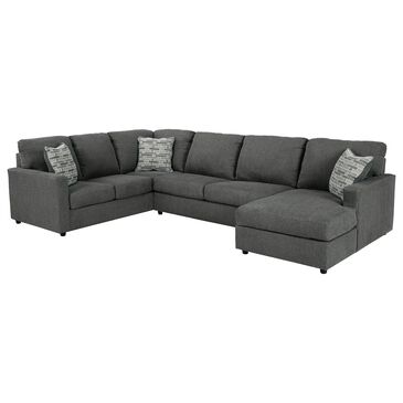 Signature Design by Ashley Edenfield 3-Piece Left Facing U-Shaped Sectional with Chaise in Charcoal, , large