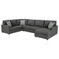 Signature Design by Ashley Edenfield 3-Piece Left Facing U-Shaped Sectional with Chaise in Charcoal, , large