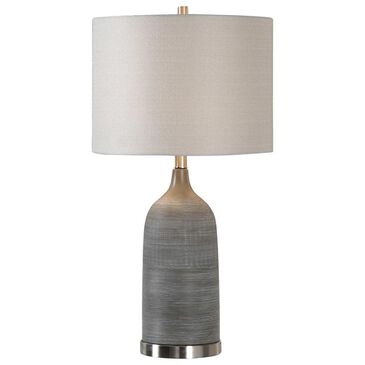 Salt & Light Table Lamp in Olive Bronze and Light Gray, , large
