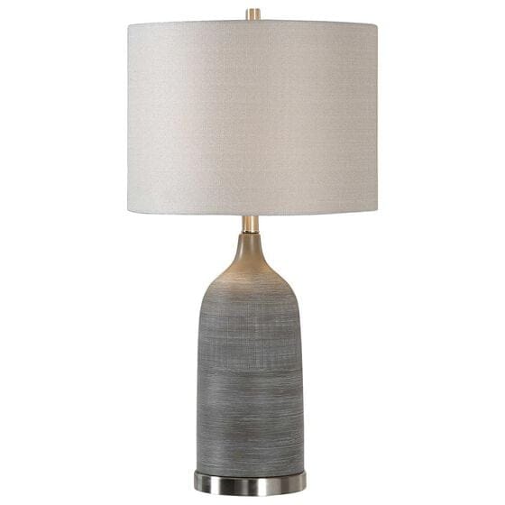 Uttermost Table Lamp in Olive Bronze and Light Gray
