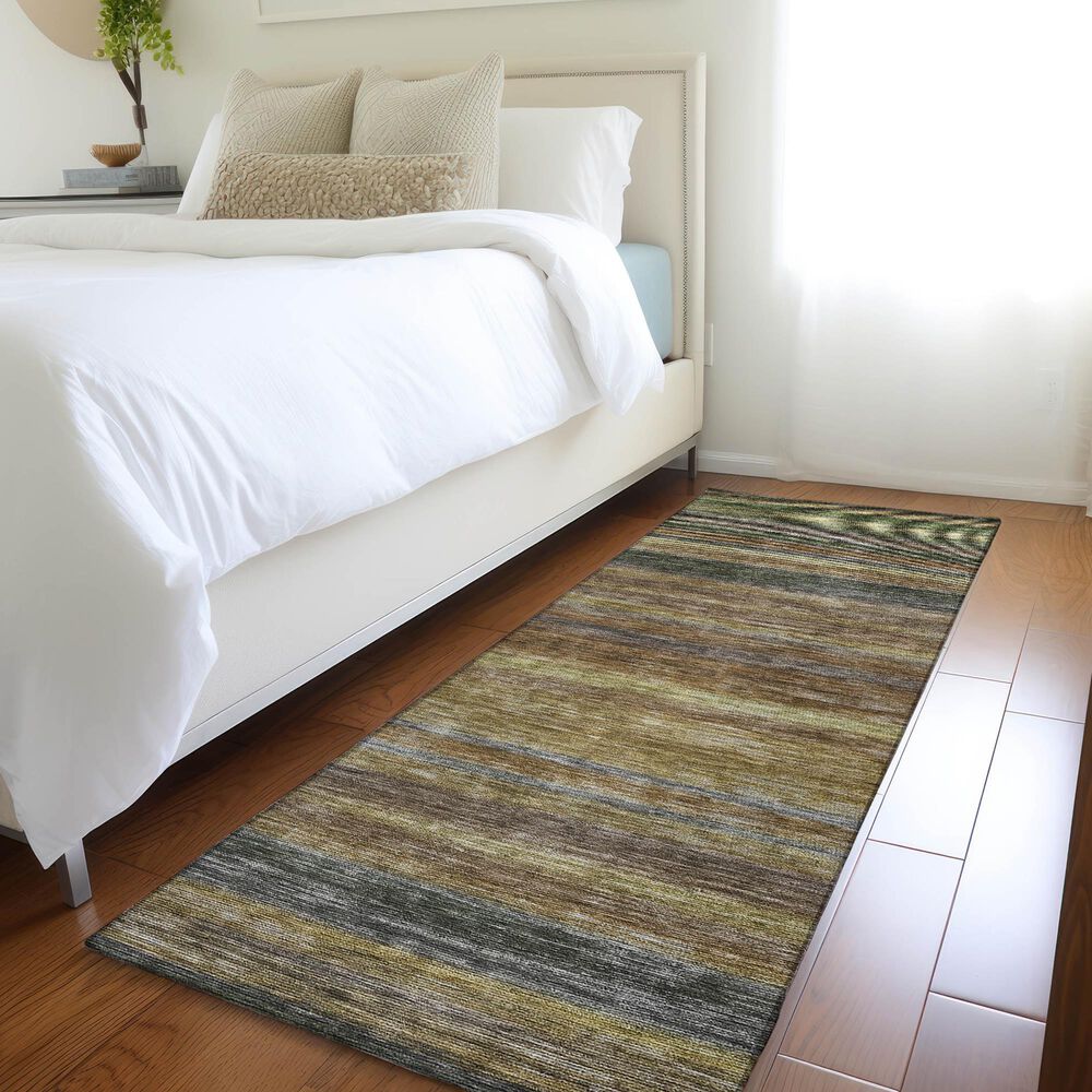 Dalyn Rug Company Kochi KC5 Brown 2&#39;3&quot; x 7&#39;6&quot; Runner, , large
