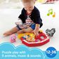 Fisher Price Baby"s Animal Puzzle Shape Sorting Toy with Music and Sounds in Red, , large