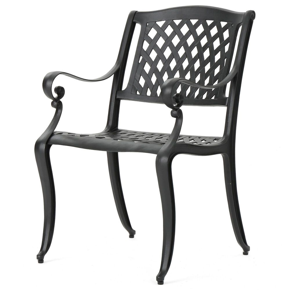 Hearth and Haven Olmsted 5-Piece Outdoor Dining Set in Black, , large