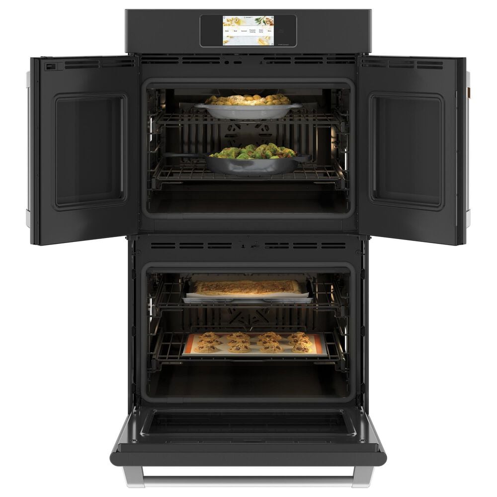 Cafe 30" French-Door Double Wall Oven in Matte Black, , large