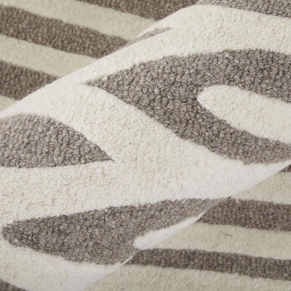 Feizy Kimball Taupe and Ivory 8&#39; x 10&#39; Area Rug, , large