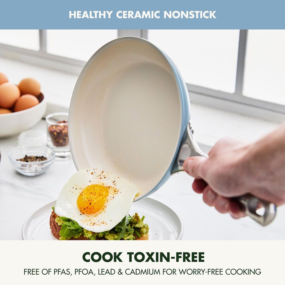 Green Pan Padova Pro 8" and 10" Frypan Set in Blue Haze, , large