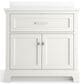 Kohler Charlemont 36" Single Bathroom Vanity in White with 3 cm White Quartz Top and Rectangular Sink, , large