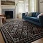 Rifle Paper Co. x Loloi Laurel Parquet 5"3" x 7"8" Black Area Rug, , large