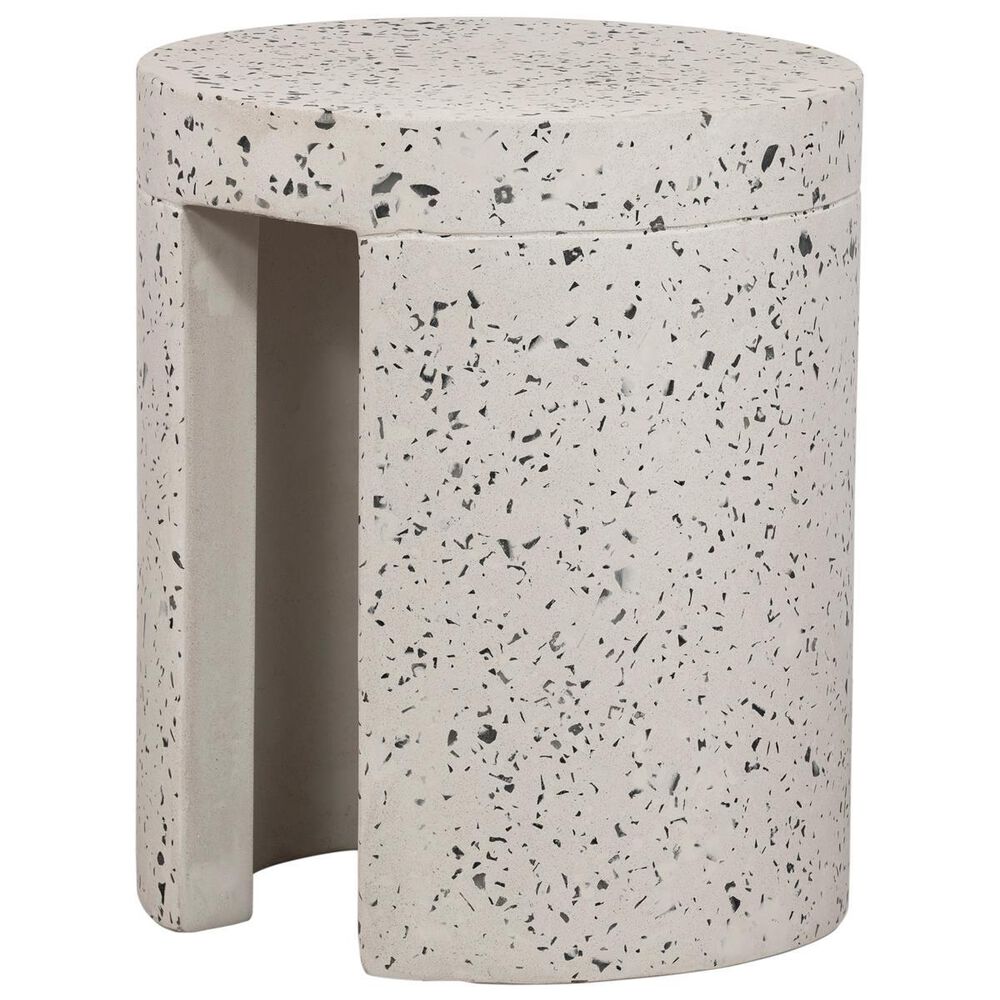 Moe&#39;s Home Collection Lyon Patio Stool in White, , large
