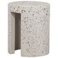 Moe"s Home Collection Lyon Patio Stool in White, , large