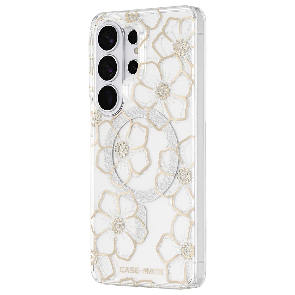 Case-Mate Floral Gems Case with Magnet for Samsung Galaxy S26 in Gold, , large