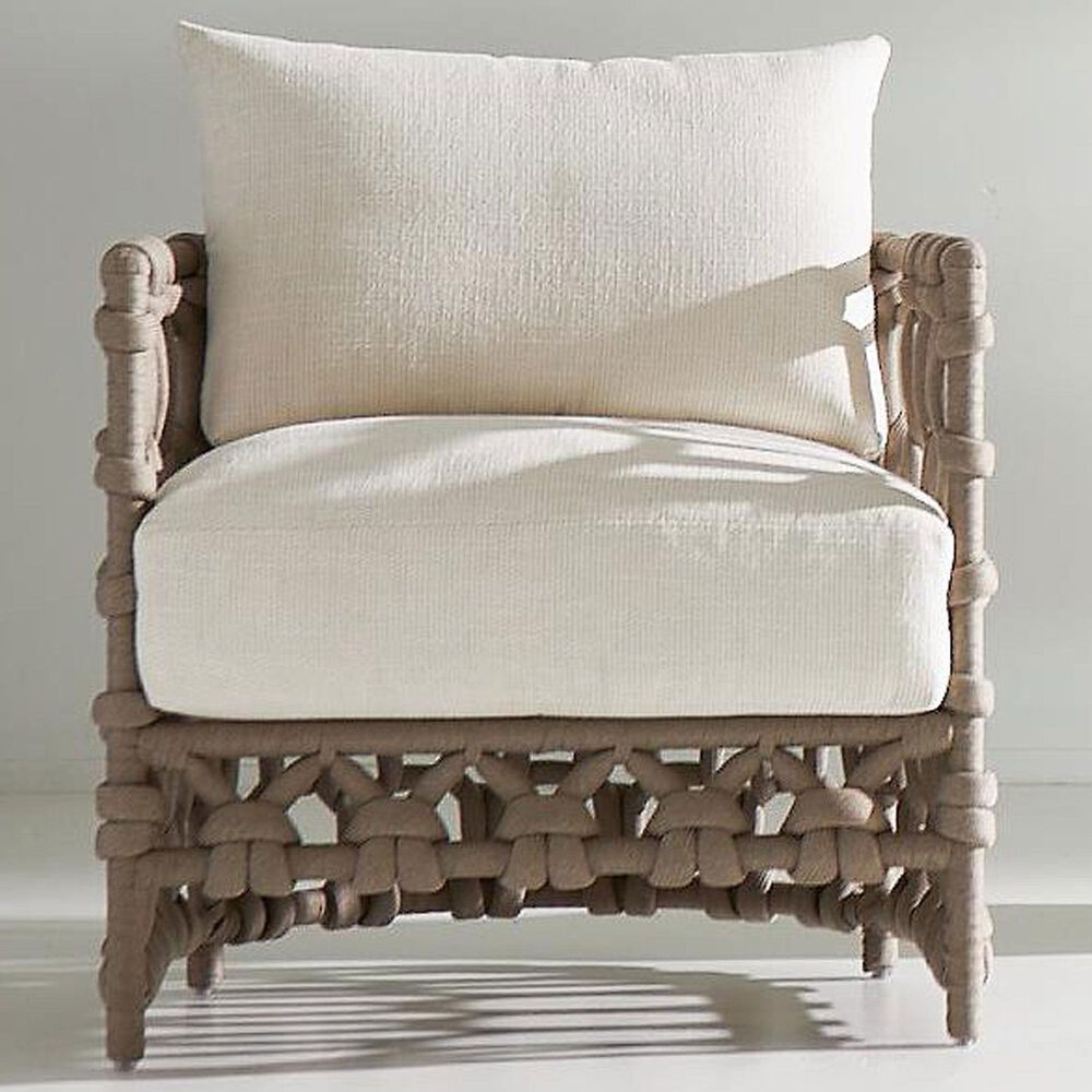 Bernhardt Nodi Outdoor Chair in White/Cream, , large