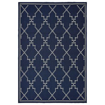 Oriental Weavers Marina 7765B 8"6" x 13" Navy and Ivory Area Rug, , large