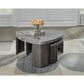 Ashley Surmour Stacked Cocktail Table in Gray and Brown, , large